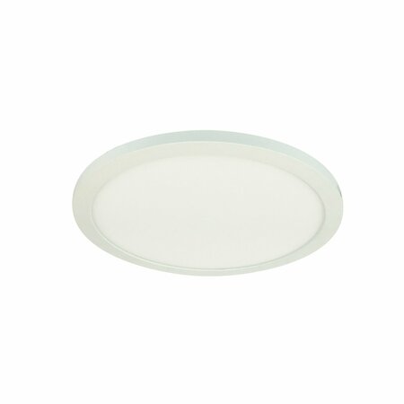 ELO 11in + Surface Mounted LED, 1700lm / 24W, 3500K, 90+ CRI, 120V Triac/ELV Dimming, White NELOCAC-11RP935W